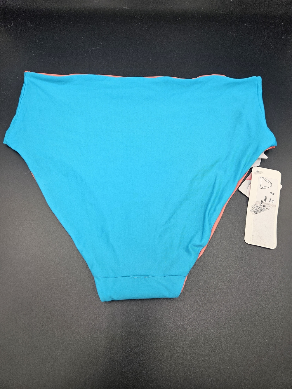 Antigel by Lise Charmel Reversible Bikini Bottom Blue Coral High Waist Med NWT - Picture 3 of 7